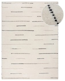 Kremowy wełniany dywan tkany ręcznie 200x290 cm Dottie Linear – Flair Rugs
