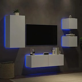 Zestaw mebli do pokoju LED w kolorze białym Funis