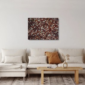 Obraz na szkle - kwiat niezapominajki (70x50 cm)