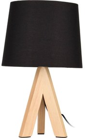 Lampa stojąca na drewnianych nogach, wys. 29 cm