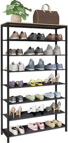 Metalowa drewniana półka na buty 7 przedziałów Taliro