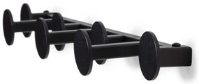 Czarny metalowy wieszak ścienny Bottoni – Spinder Design