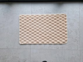 Dywanik antypoślizgowy Kremowy 50x80 cm Dekoracyjny gumowy spód Uniwersalny