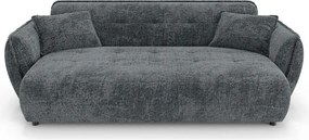 Ciemnoszara sofa z tkaniny szenilowej 250 cm Nelia Big – Ropez