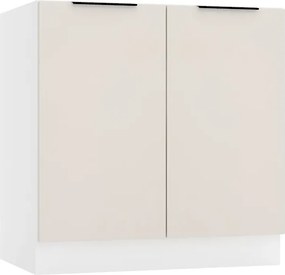 Dolna Szafka Kuchenna 80 Cm Beż Piaskowy A4-L74