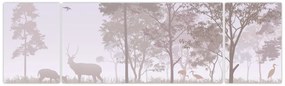Obraz - Lasek, jednokolorowy (170x50 cm)