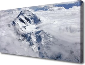 Obraz canvas na ścianę Mglisty Poranek w Górach