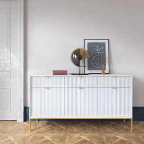 Komoda STELLARE 154 cm do Salonu Sypialni Biały