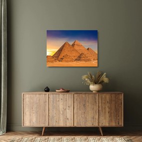 Obraz na szkle - piramidy egipskie (70x50 cm)