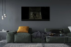 Obraz na płótnie Zombie w Ciemnym Budynku