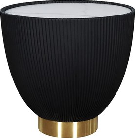 Stolik kawowy 47x45x47 cm czarny biały złoty modig m69