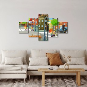Obraz - Dziecięce miasteczko (125x70 cm)