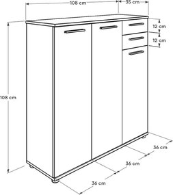 Szafka na buty Adre White