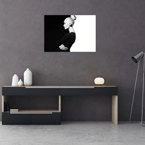 Obraz - Kobieta à la yin i yang (70x50 cm)