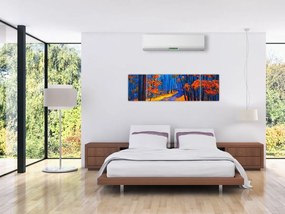 Obraz jesiennego lasu (170x50 cm)