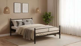 Łóżko metalowe Maciej ze stelażem