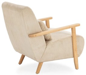 Beżowy fotel Bonnie – Marckeric