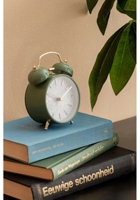 Karlsson 6009DG designerski budzik zielony,średnica 12 cm