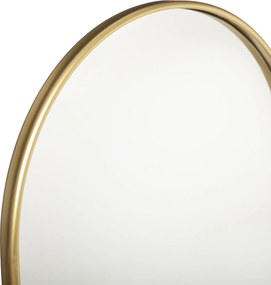 Duże lustro ścienne JOYCE w złotej ramie, 60 x 106 cm