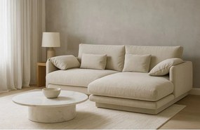 Beżowy narożnik (prawostronny) Torino – Micadoni Home