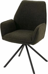 Krzesło do jadalni MCW-G67 Bouclé,  oliwkowa zieleń