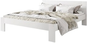 Łóżko podwójne w kolorze białym 160x200 D0-R95
