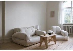 Rozkładany fotel z lnianym obiciem Karup Design Hippo Linen
