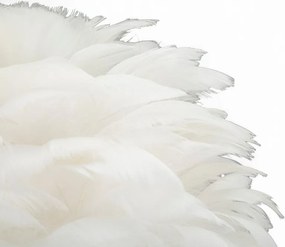 Lampa stołowa w biało-złotym kolorze (wysokość 50 cm) Ball Feather – Mauro Ferretti