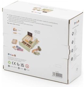 Viga polarb drewniana kasa sklepowa zielona