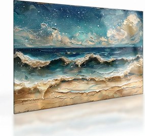 Obraz na szkle - Malowanie morza (70x50 cm)