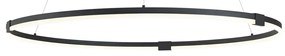 Designerska lampa wisząca czarna 120 cm z LED z 3-stopniową regulacją ściemniania - AnelloDesignerski Oswietlenie wewnetrzne