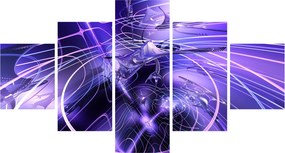 Obraz abstrakcji technicznej (125x70 cm)