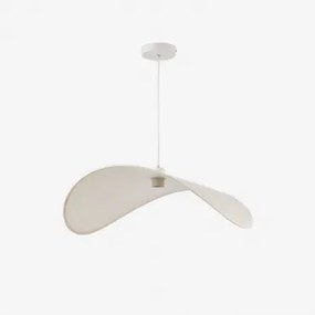 Lniana Lampa Sufitowa Bastil Kremowa & 65 X 60 Cm - Sklum