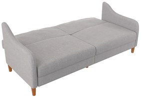 Jasnoszara sofa rozkładana 196 cm Jasper – Støraa