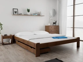 Łóżko ADA 180 x 200 cm, dąb Stelaż: Bez stelaża, Materac: Materac Deluxe 10 cm