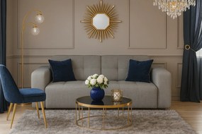 Sofa Bergamo 2-osobowa, tkanina Raven 7 szara – 204×102×70 cm