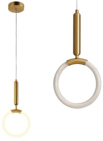 LAMPA WISZĄCA LED LHJ058-CP1 Złota Szczotkowana