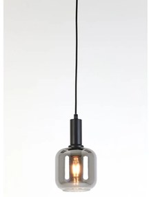 Szara lampa sufitowa z szklanym kloszem ø 21 cm Lekar – Light &amp; Living