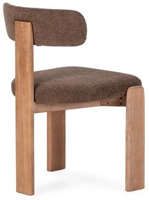 Brązowe tapicerowane krzesła zestaw 2 szt. Nadia – MOME