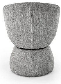 Krzesło tapicerowane, obrotowe szare, popiel K581