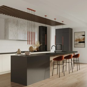 Lampa wisząca PASTELO 1 ochra czerwona SOLLUX  LIGHTING