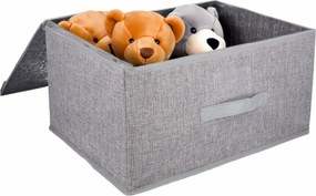 Składany pojemnik do przechowywania z odchylaną pokrywą 44 × 33 × 22 cm, L