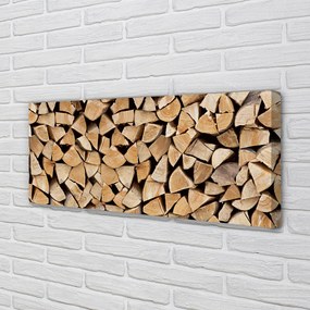 Duży obraz na płótnie Składowisko Drewna Opałowego