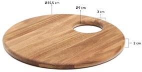 Drewniana deska do serwowania ø 36 cm Klot – Kave Home