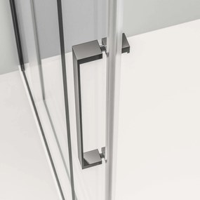 Drzwi prysznicowe przesuwne ze ścianką Soft-Close DX906 FLEX