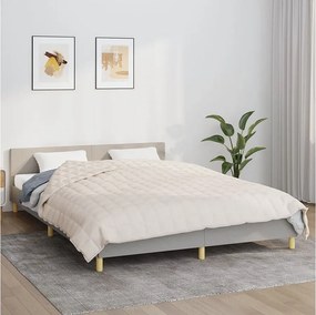 Koc obciążony Jasny krem 220x240 cm 15 kg - Komfortowy sen w bawełnie hipoalergicznej