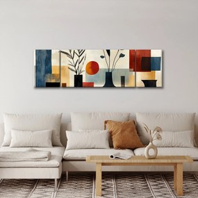 Obraz - Kubistyczne wazony (170x50 cm)