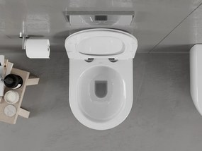 Mexen Carmen miska wc Rimless z deską wolnoopadającą slim, duroplast, biała połysk - 30880100