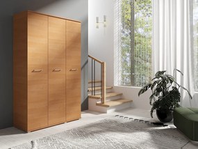 Szafa Otwierana Trzydrzwiowa 120cm x 200cm OLCHA | Półki + Wieszak