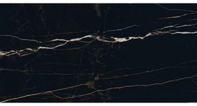 Mexen Flamingo Black próbka gresu szkliwionego rekt. G1, płytka podłogowo-ścienna, wysoki połysk - TL215-00-S